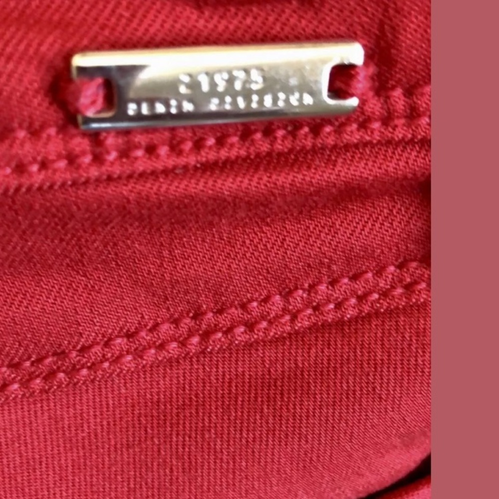 Z1975 Red Mid Rise Stretch Jeans Size 26 EU 34 - Picture 3 of 7